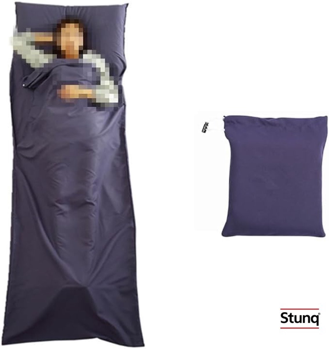 Reisslaapzak met kussenvak - Lichtgewicht en ruim voor comfort op reis
