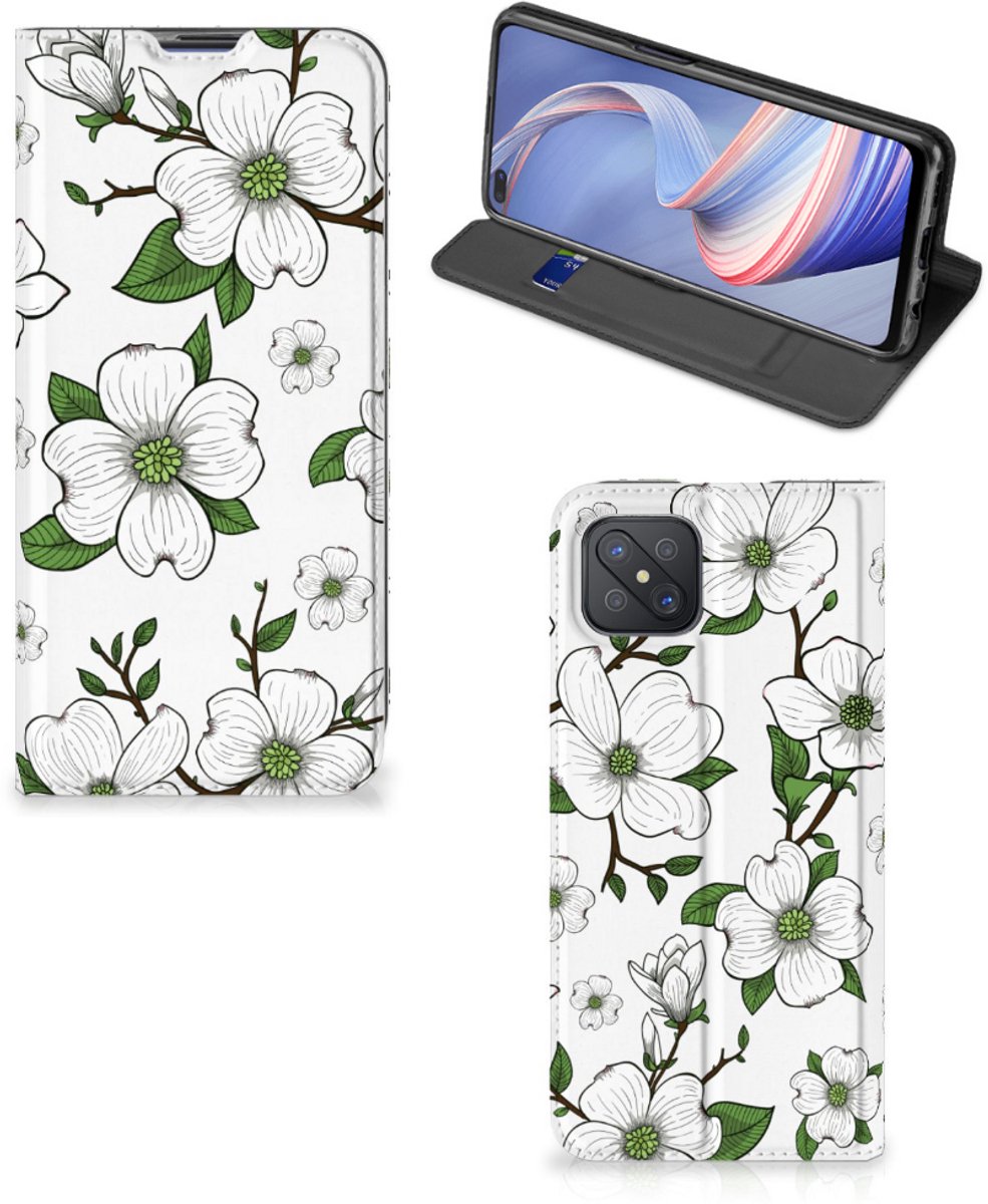 OPPO Reno4 Z 5G Smart Cover Dogwood Flowers