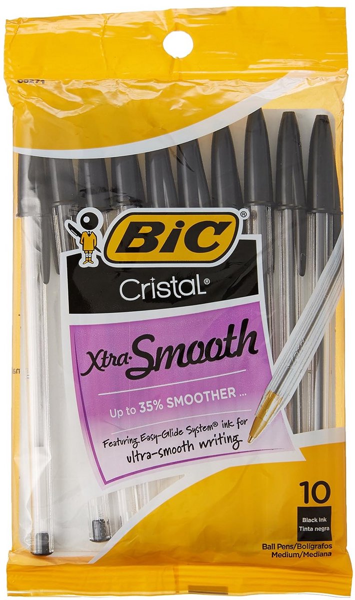 Ballpoint Pen Medium Black 2 Pack