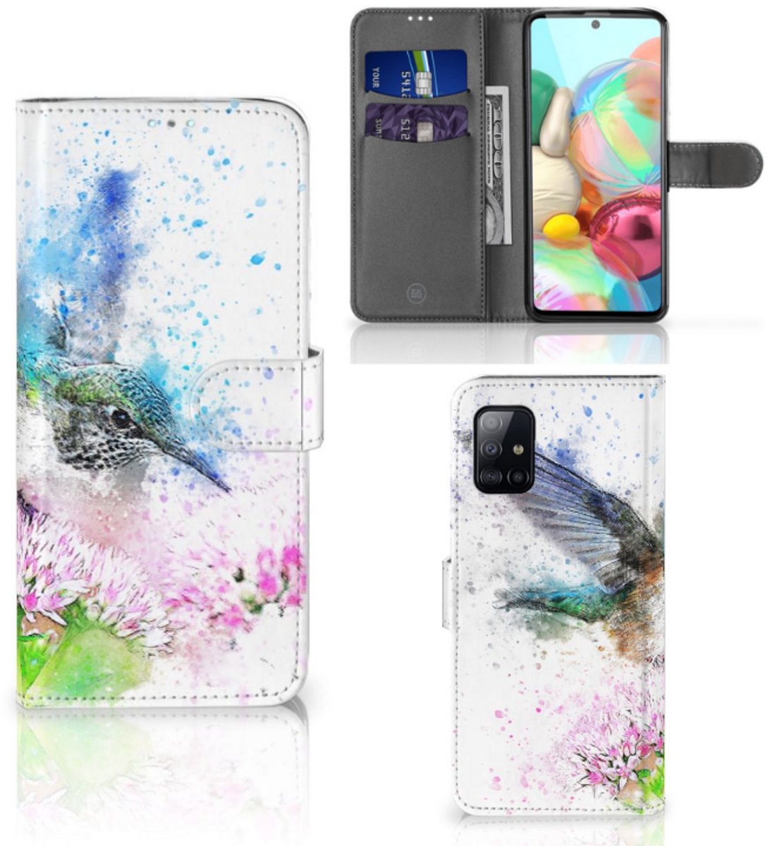 Boekhoesje voor Hoesje Samsung Galaxy A71 Vogel