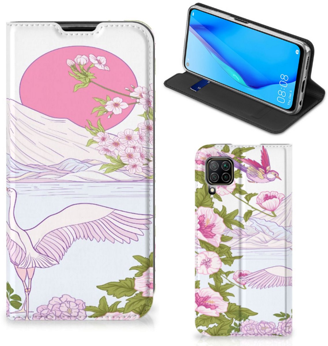 Huawei P40 Lite Hoesje maken Bird Standing