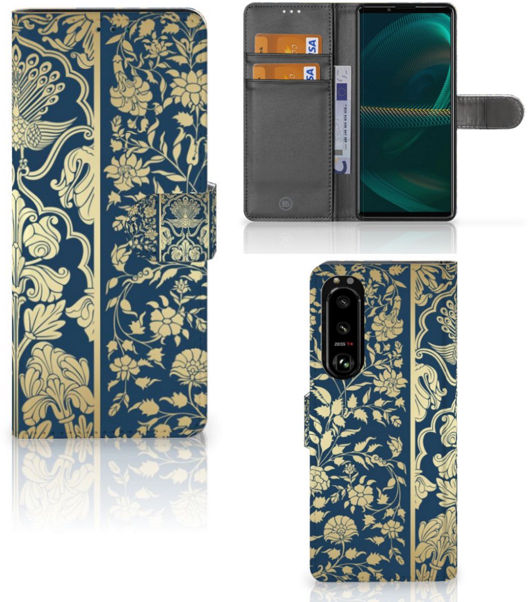 Sony Xperia 5III Hoesje Beige Flowers