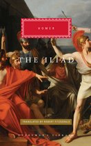 L'Iliade d'Homère, traduite par Robert Fitzgerald, avec une peinture de guerriers en tenue antique.