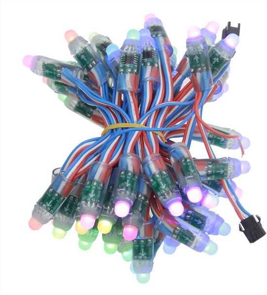Digitale RGB LED Pixel String Light 50 stuks - Individueel ...