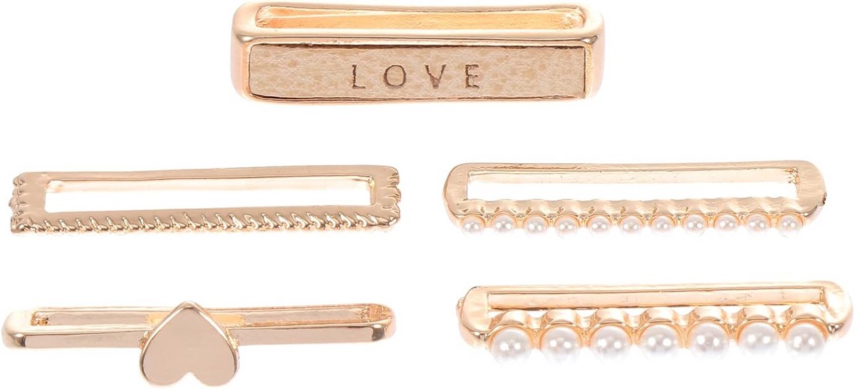 Decoratieve ringstrikken voor horlogebanden - Set van 5 armband charms en accessoires