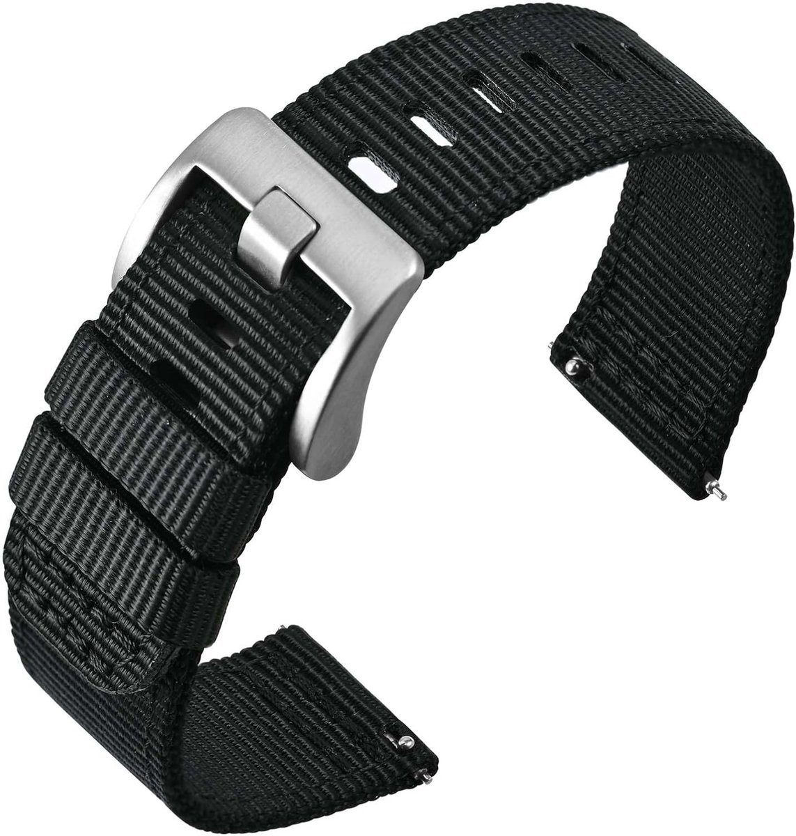 Nylon horlogeband met snelontgrendeling voor heren - militaire stijl 18mm, 20mm, 22mm