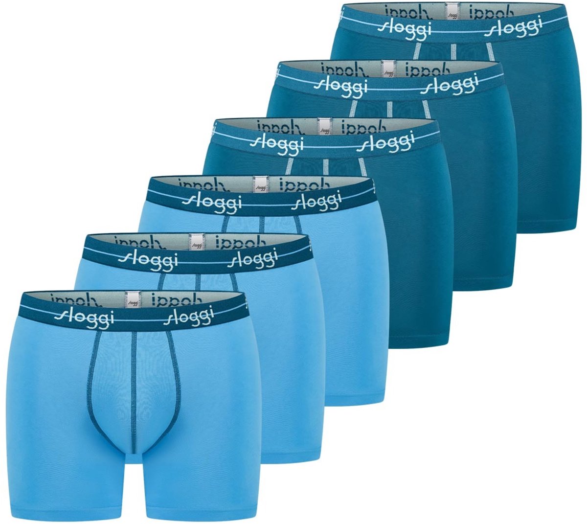 sloggi Heren lang short / pant 6 pack Start