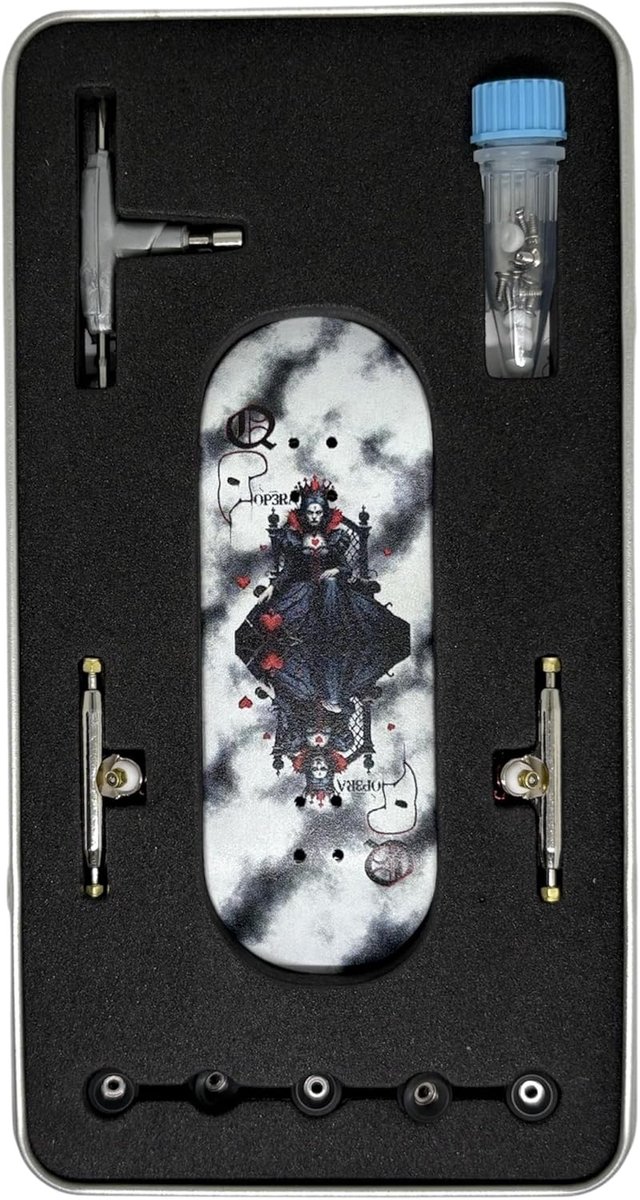 Complete 34mm Fingerboard Set Professioneel Mini Skateboard Deck met Trucks en Urethaan Wielen