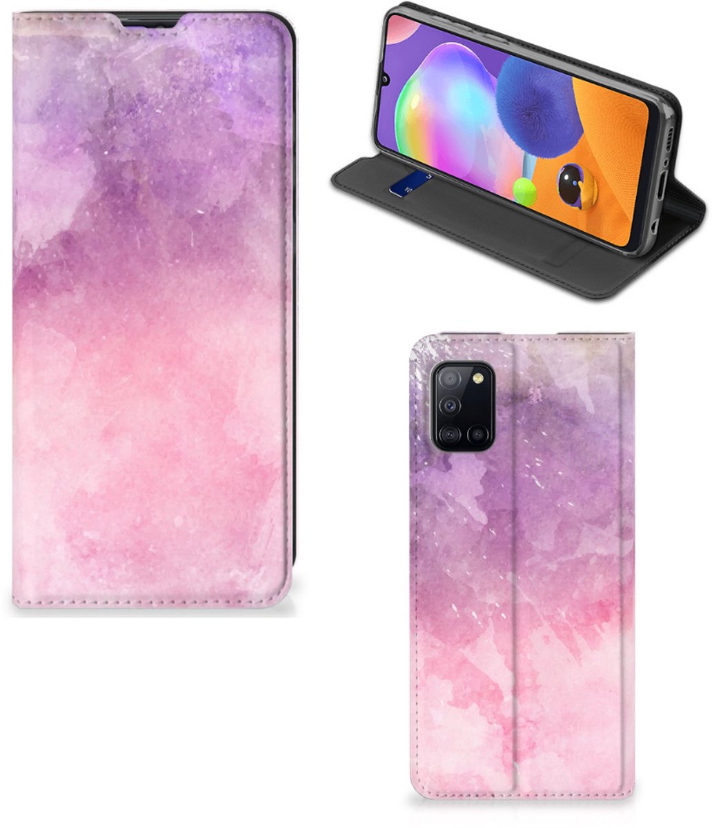 Bookcase Samsung Galaxy A31 Pink Purple Paint