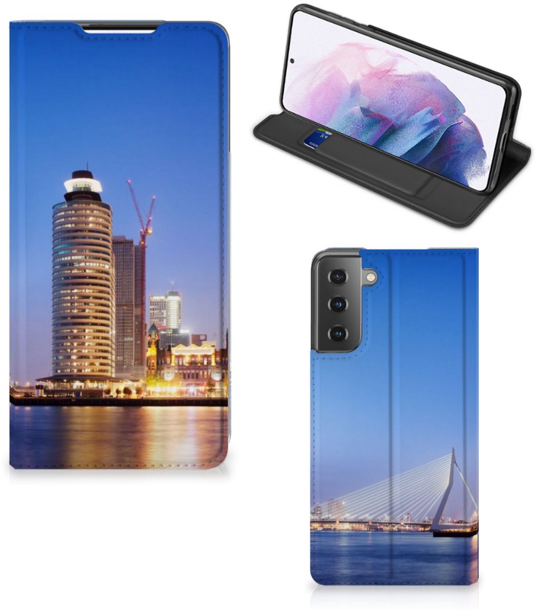 Standcase Hoesje voor Samsung Galaxy S21 Plus Book Cover Rotterdam