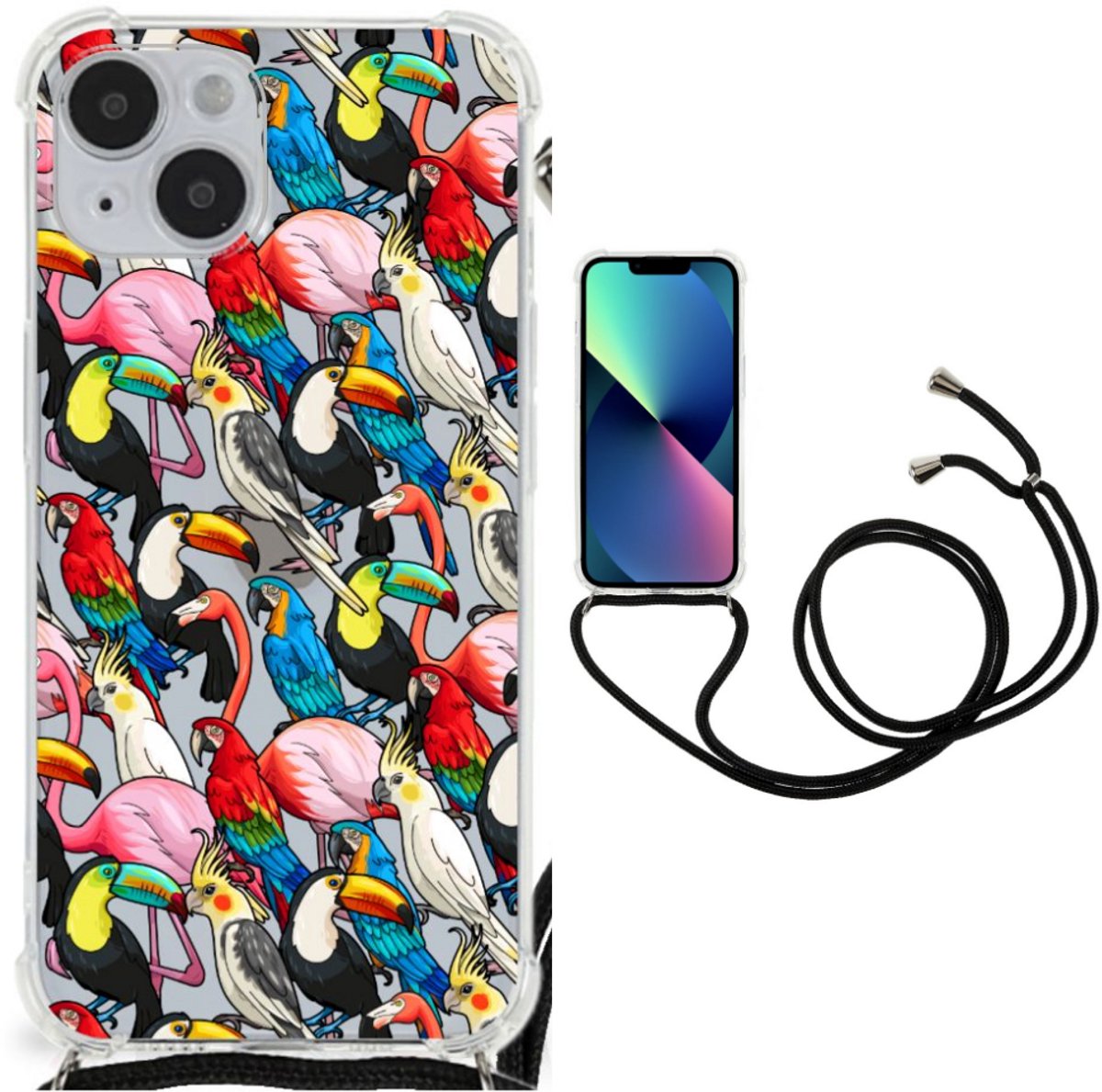 iPhone 14 Plus Case Anti-shock Birds