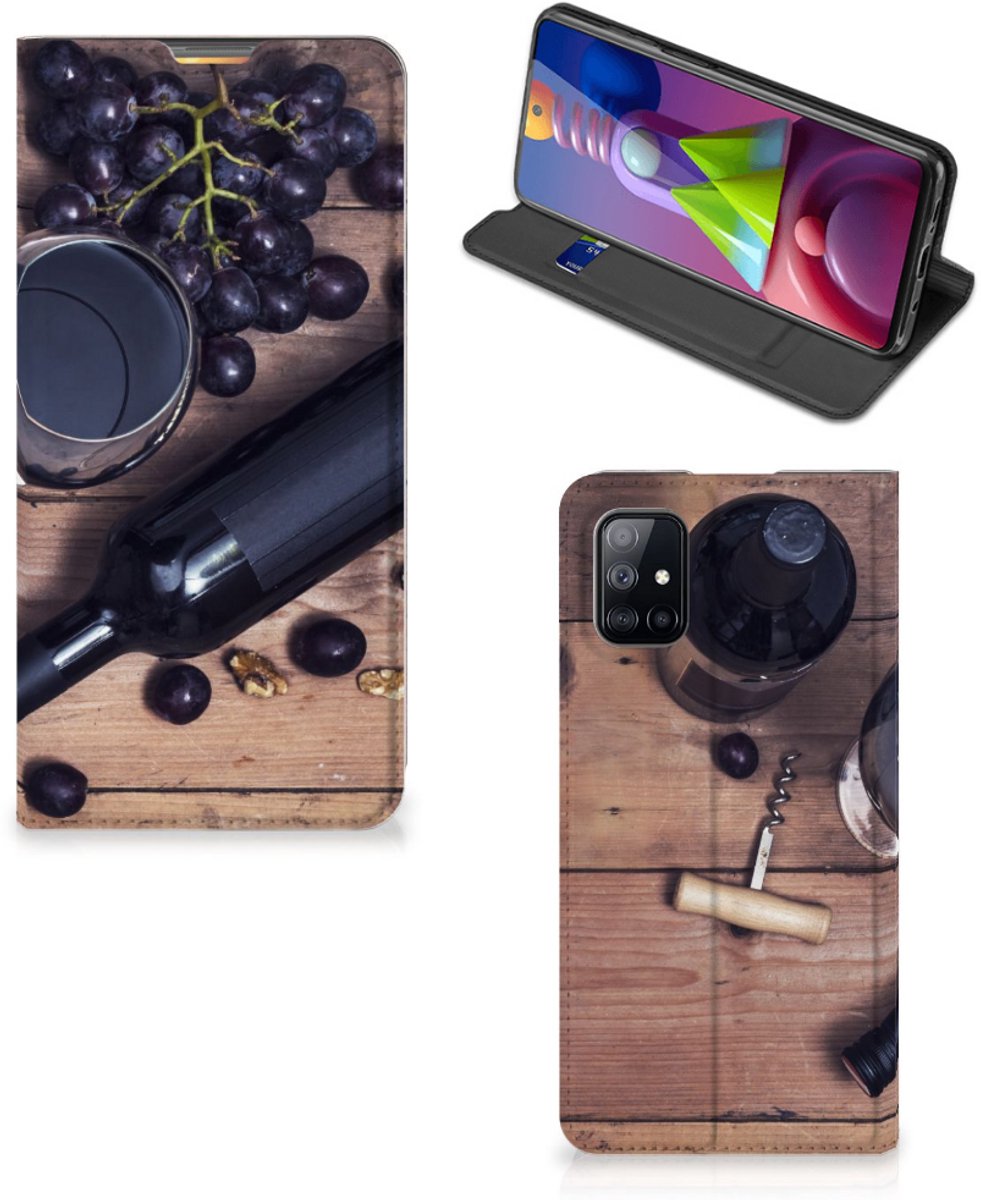 Samsung Galaxy M51 Flip Style Cover Wijn