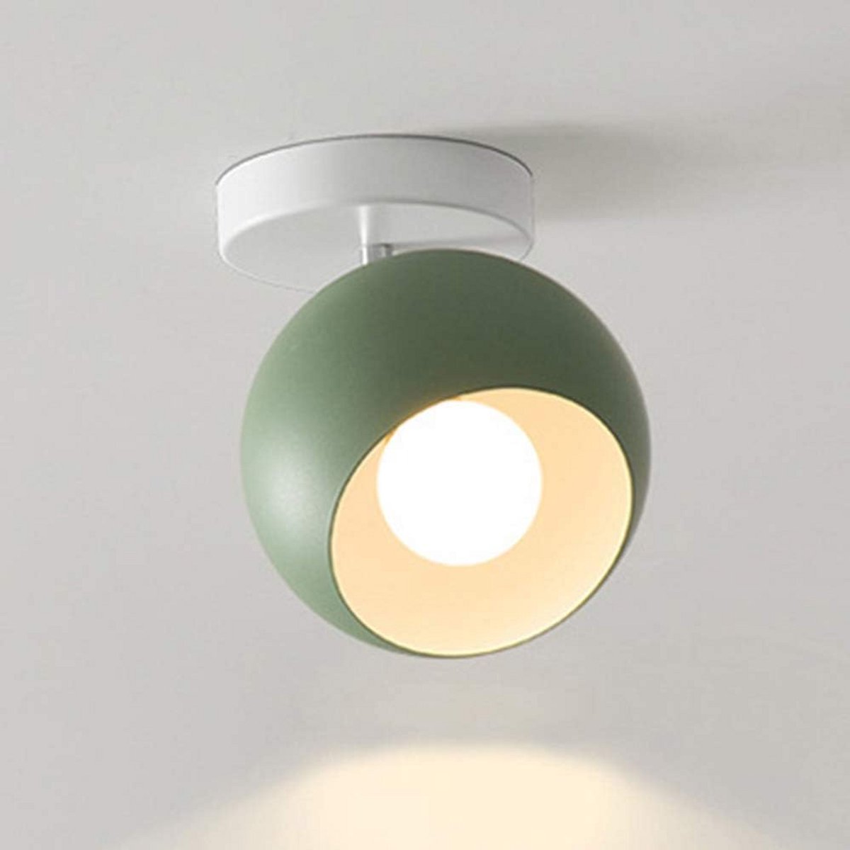 Moderne groene plafondlamp met E27 fitting