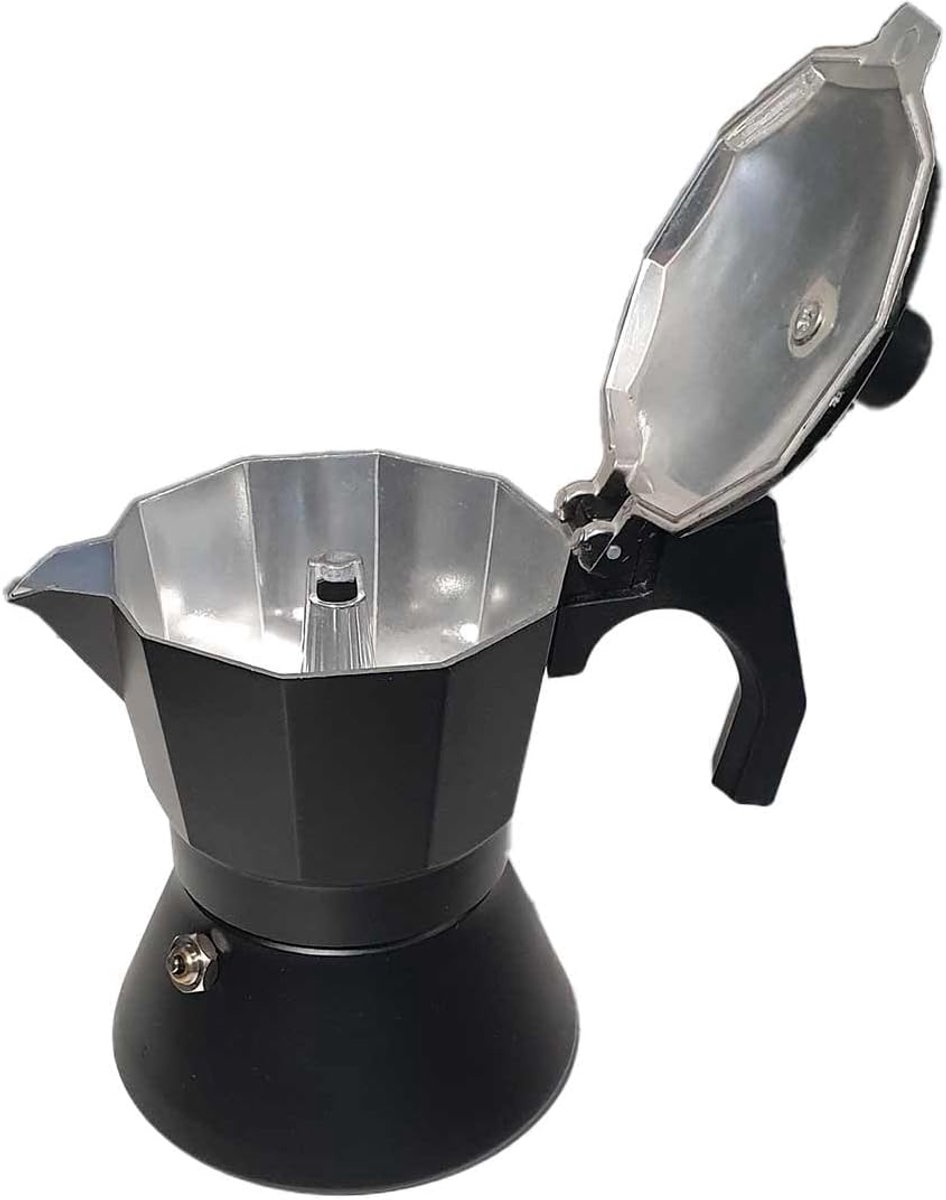 Aluminium Moka Pot voor Koken op Gas en Keramisch