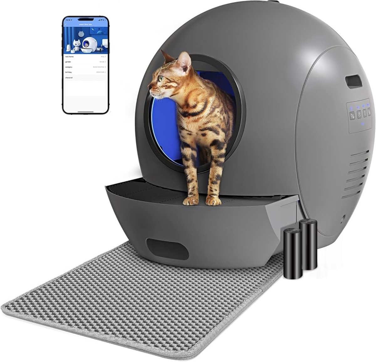 Automatische zelfreinigende kattenbak