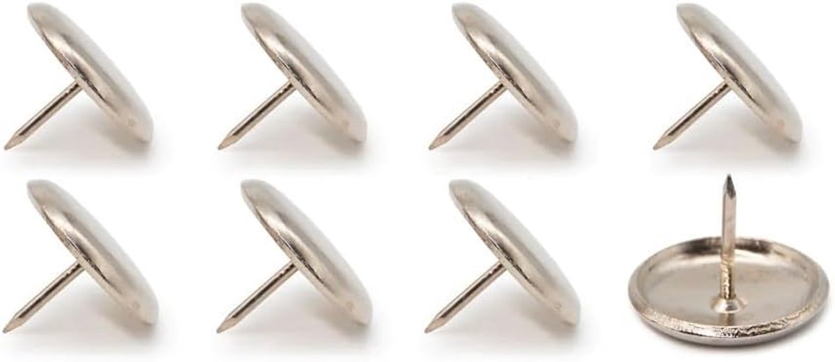 Metalen Glijders - Meubel Glijders - Meubels Verplaatsen - Met Spijkers - Ø 20 mm - Zilver