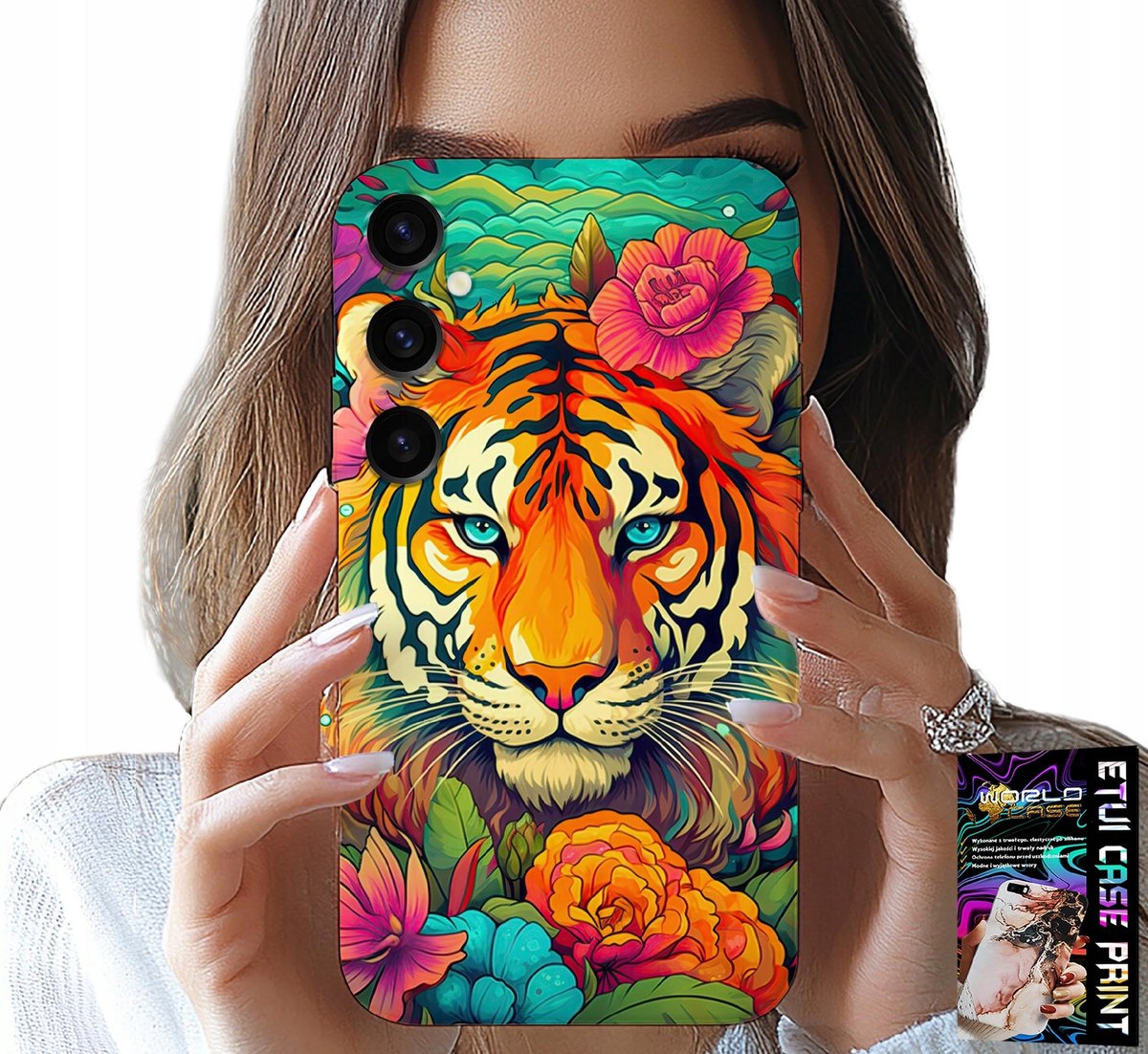 HOESJE VOOR SAMSUNG GALAXY S24 FE - DIERENPATROON TIJGERHOESJE