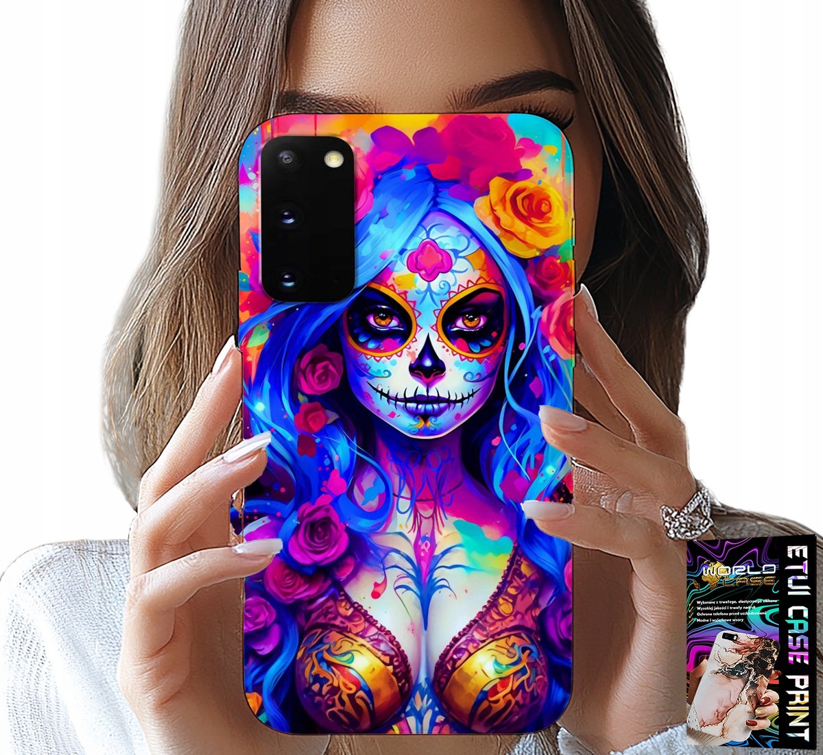 HOESJE VOOR SAMSUNG GALAXY S20 - MEXICAANSE, KLEURRIJKE KONINGIN DES DOODS