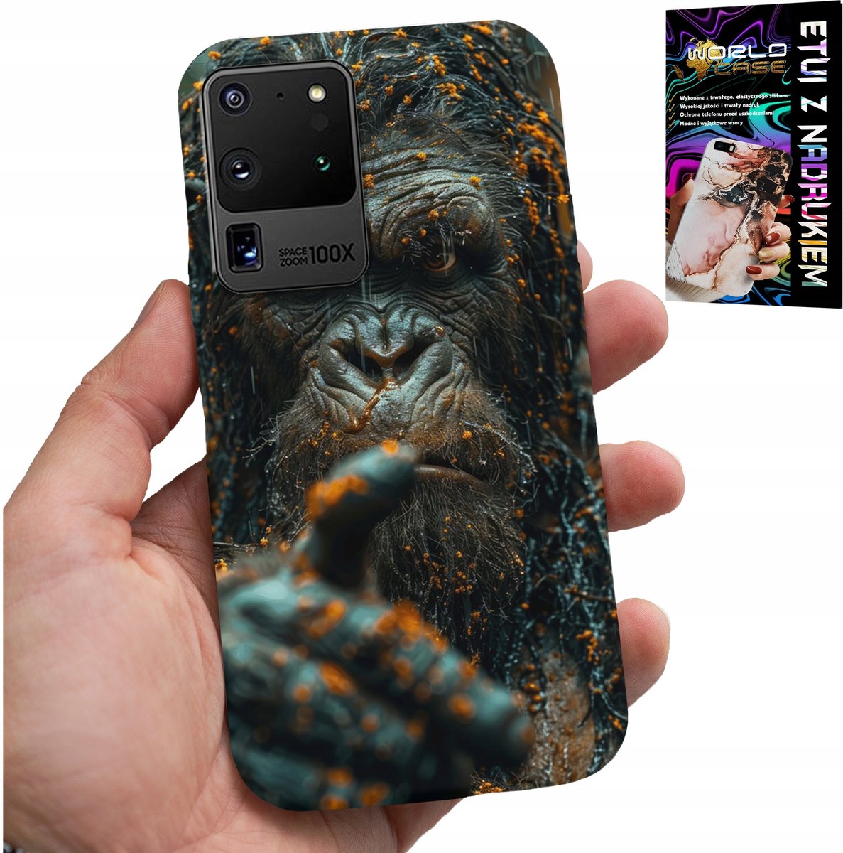 HOESJE VOOR SAMSUNG GALAXY S20 Ultra - AAP, AAP, GORILLA, DIEREN + FILM