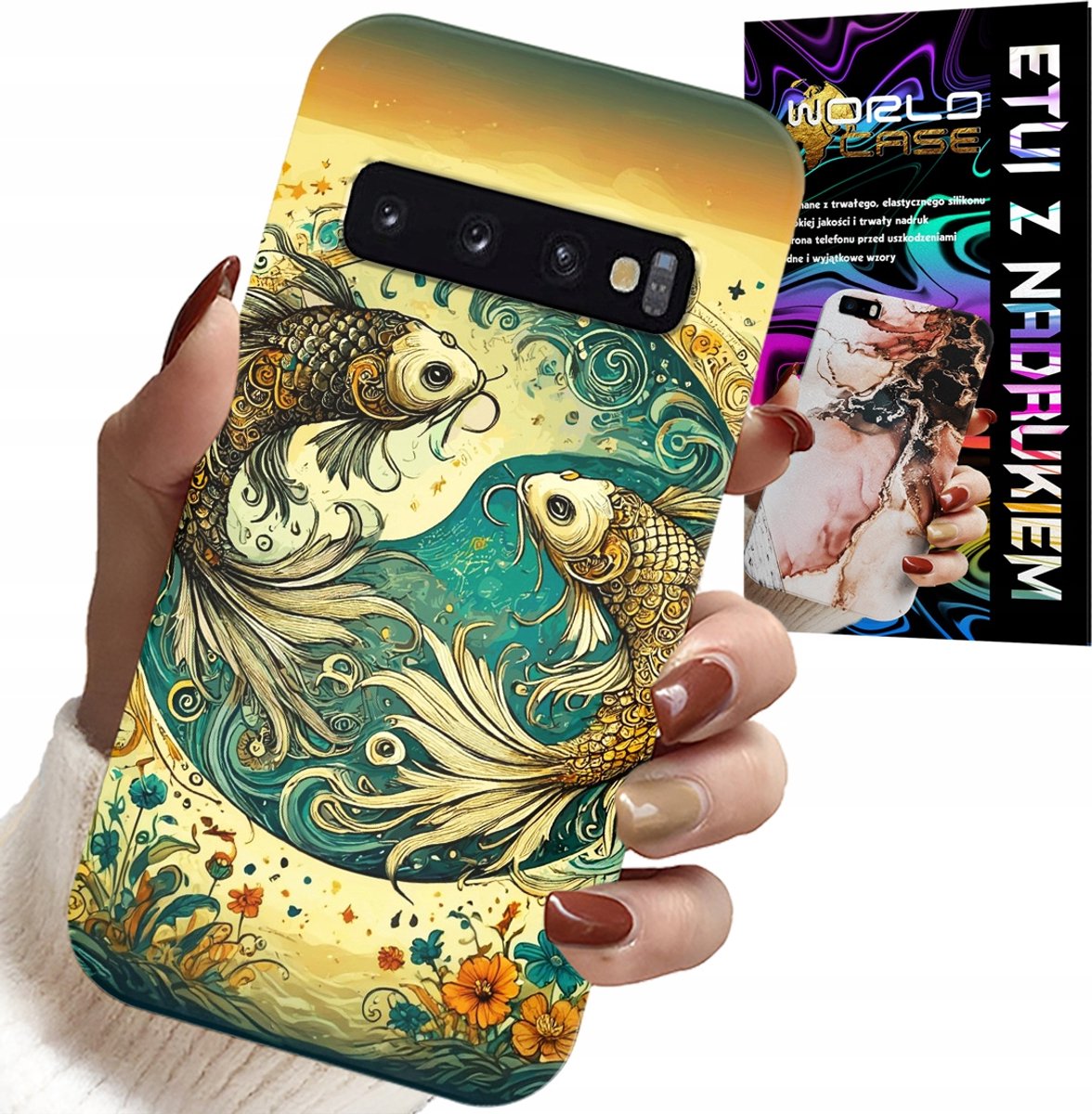 HOESJE VOOR SAMSUNG GALAXY S10 PLUS - STERRENBEELD, VISSEN ASTRONOMIE + FILM