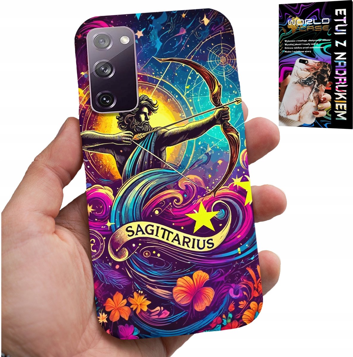 HOESJE VOOR SAMSUNG GALAXY S20 FE - STERRENBEELD, ACHTERKANT BOOGSCHUTTER