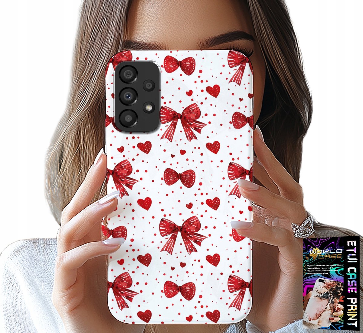 HOESJE VOOR SAMSUNG GALAXY A33 5G - RODE LINTEN, MODIEUZE PATRONEN