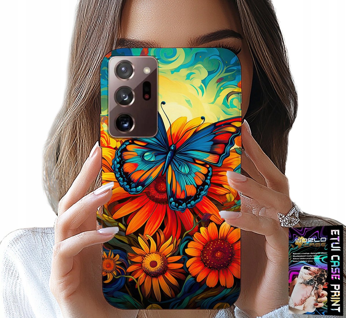 HOESJE VOOR SAMSUNG NOTE 20 ULTRA - VLINDER-, BLOEMEN- EN ROZENHOES