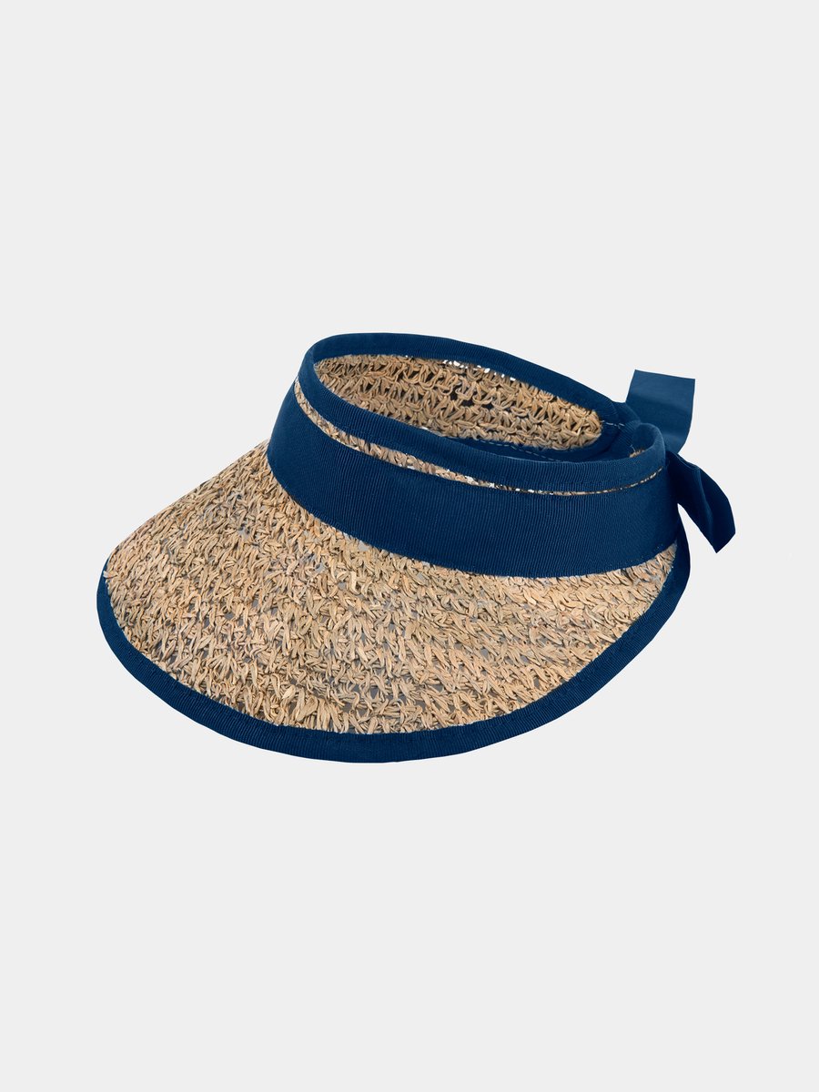 Eliza - Zeegras zonneklep - Marine blauw