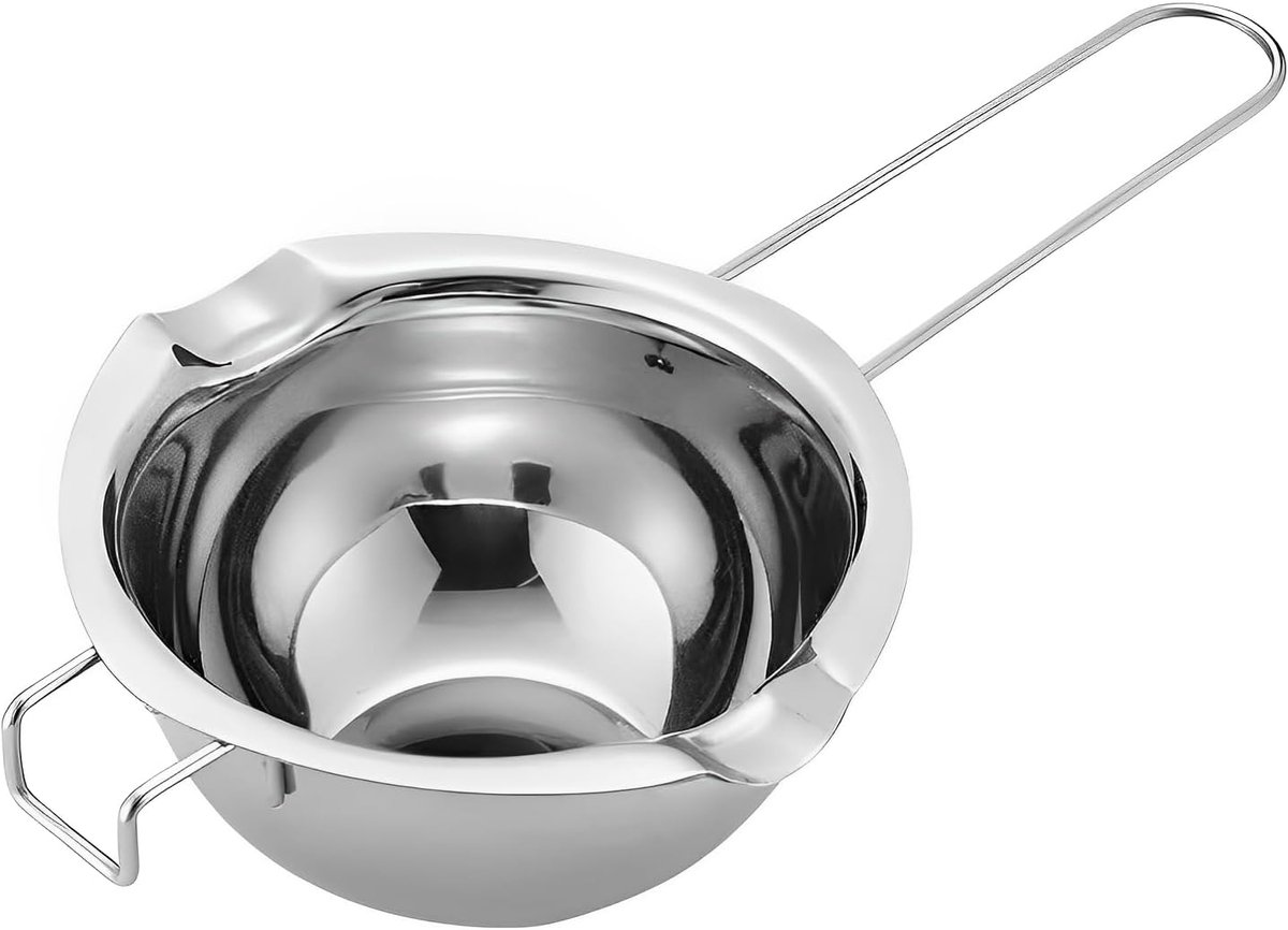 Au Bain-Marie Pan RVS 304 - Smeltpan voor Chocolade & Kaarsen - 400ml - Vaatwasserbestendig