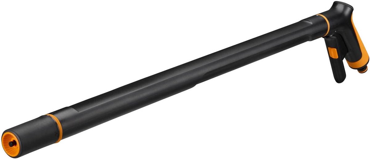 Gieter met sproeikop - Waterpistool - Planten water geven - 2 functies doorstroomregeling - 64 cm lengte - Zwart oranje