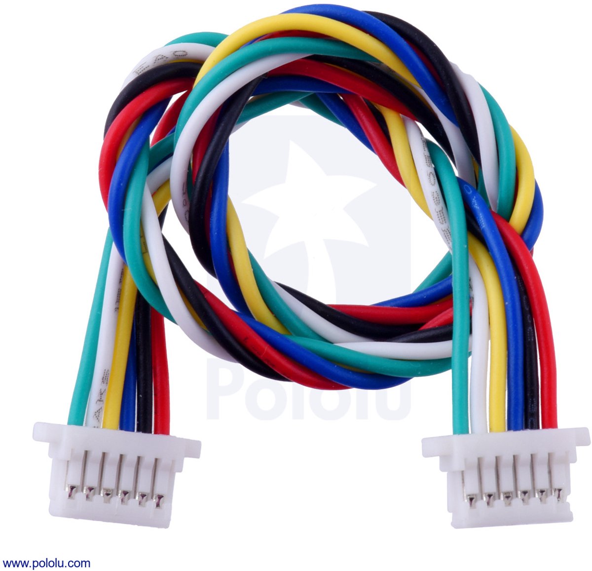 6-Pin Female-Female JST SH-Style Cable 25cm Pololu 4767