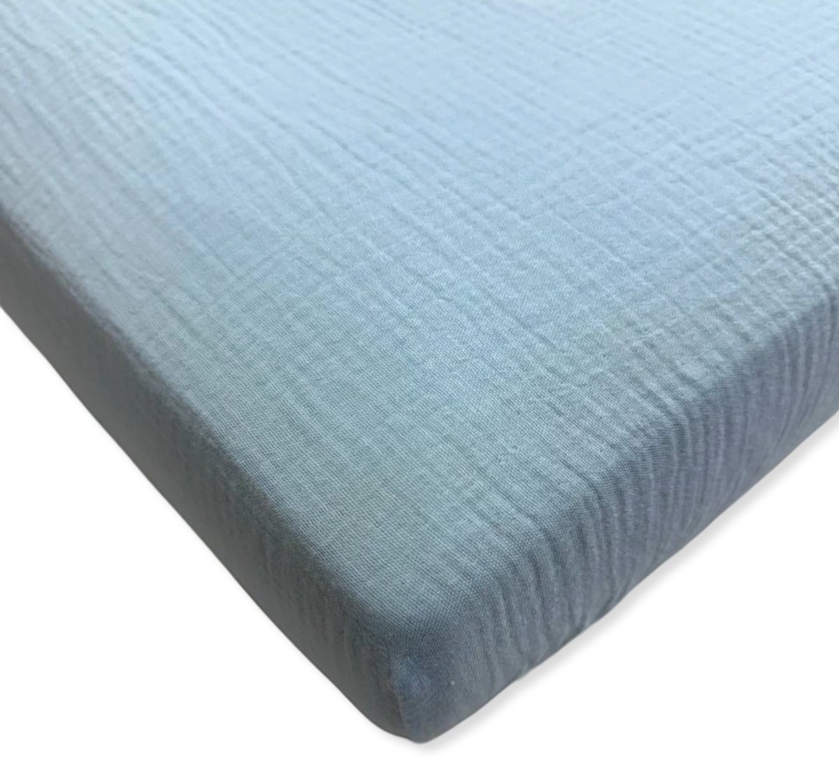Dartomik - Muzlin Ledikantlaken - 120x60 cm - Blauw - 100% Katoen