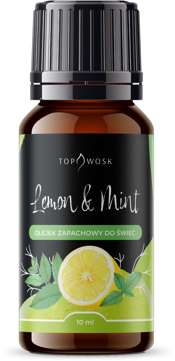 TopWosk - Geurige Olie voor Kaarsen - Lemon and Mint - 10 ml - Verfrissend
