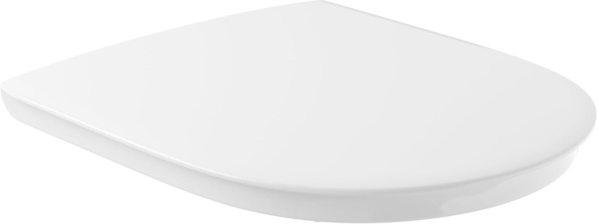 Toiletbril - WC-bril zitting - Hygiënisch en comfortabel - Afneembaar softclose deksel - 459 x 369 cm - Wit