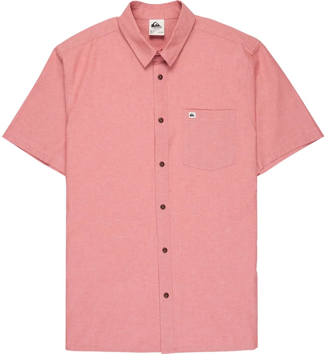 Quiksilver Drumfins Overhemd Met Korte Mouwen L Man Desert Sand