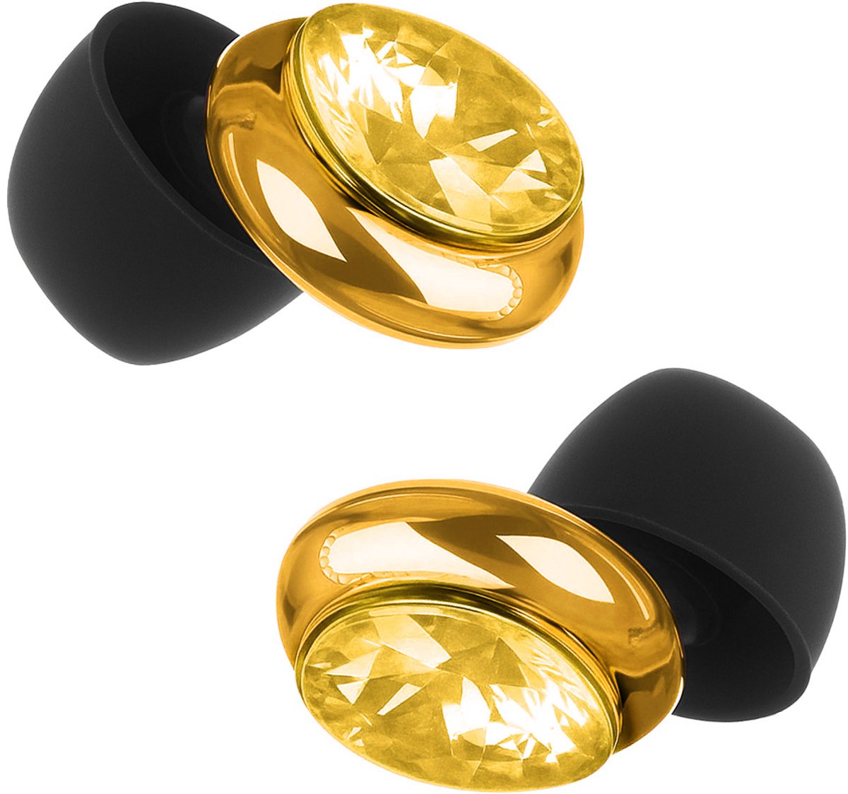 EarPlug Diament Serie - Oordopjes - Geluidsreductie 35 dB - Zacht en Comfortabel - Goud en Zwart