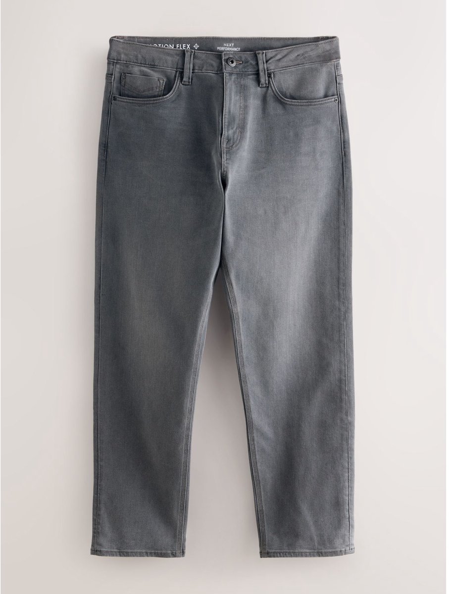 Next - Heren - Motionflex slim-fit jeans - Grijs
