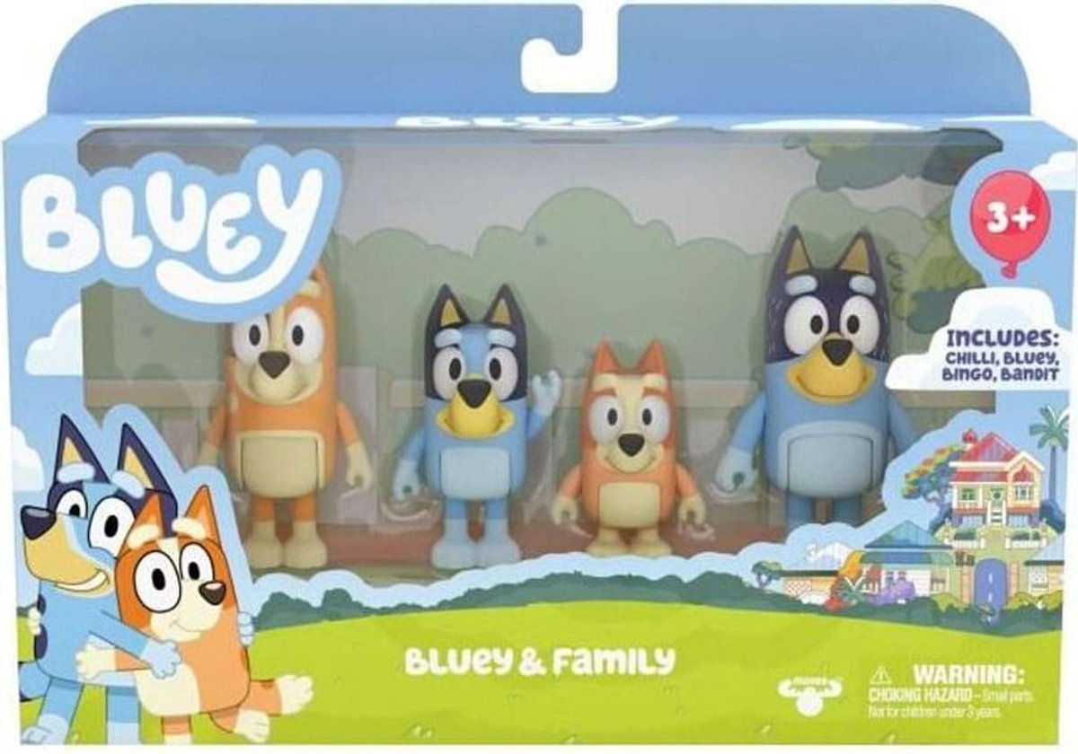 BLUEY - 4 speelfiguren Familie: Bluey, Bingo, Bandit & Chilli - Speelfigurenset — afbeelding 12