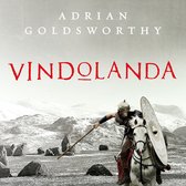 Boekomslag 'Vindolanda' door Adrian Goldsworthy, met een Romeinse soldaat te paard in een berglandschap.