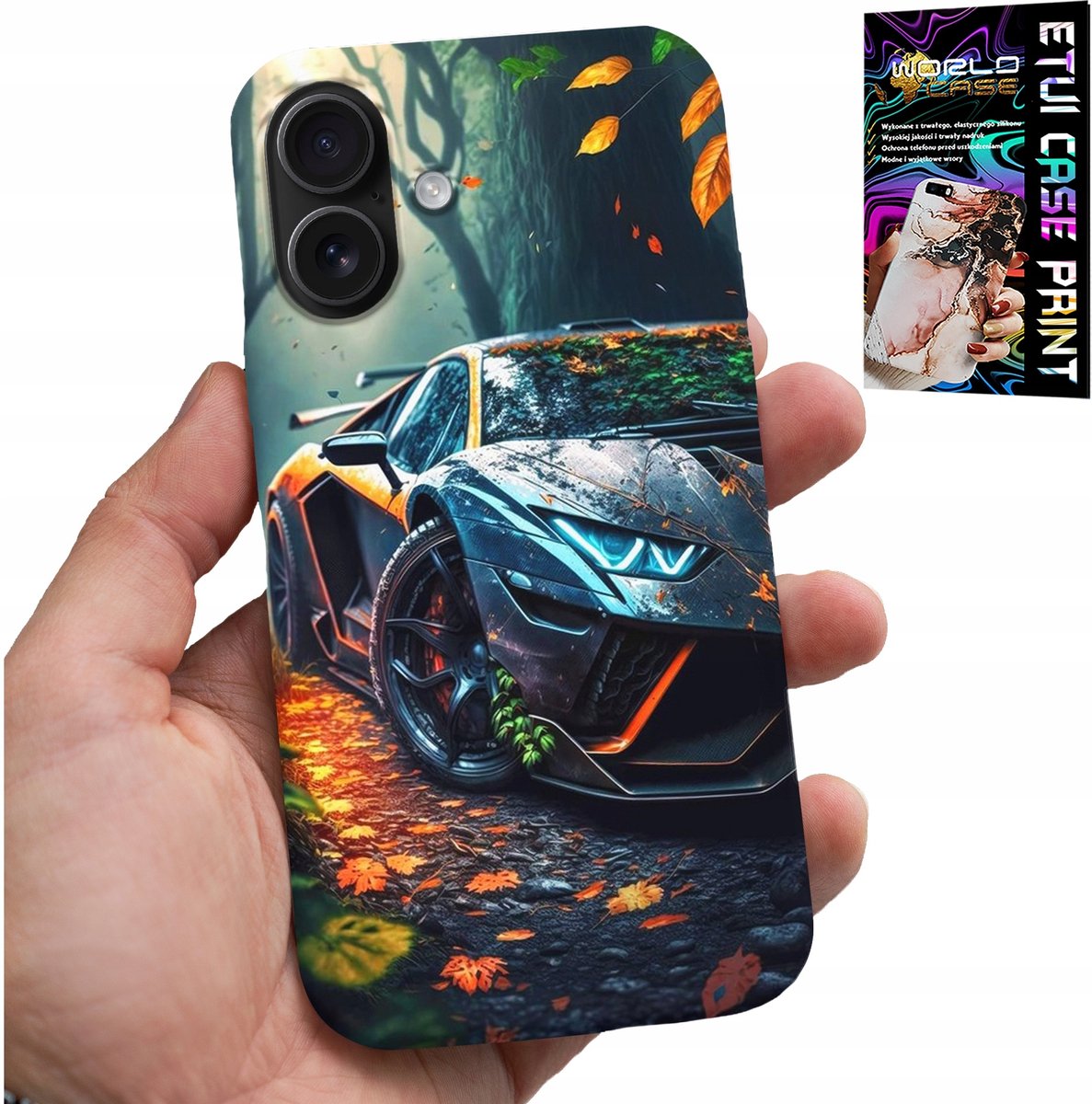 iPhone 16 Plus hoesje - Luxe auto's, supercar patronen