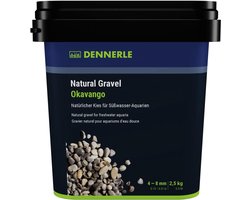 Natuurlijk Aquarium Grind - Aquarium Bodem Substraat - Zoetwater Aquaria - Korrelgrootte 4-8mm - 2.5 kg - Natuurlijk Bruin