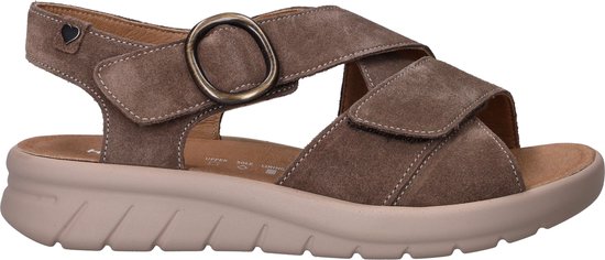 Hartjes 132.1802/30 41.00 K Sandalen Grijs Suede Dames Breedtemaat K - Grijs - 39