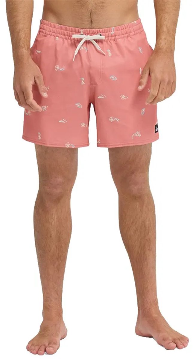 Quiksilver Stretch Printed Volley 16´´ Zwembroek XL Man Desert Sand Spaced Out