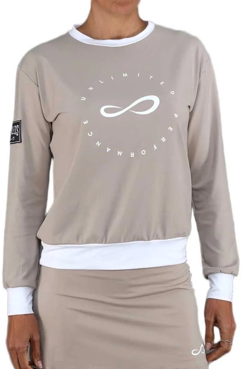 Endless Inner Tech Sweatshirt Beige S Vrouw