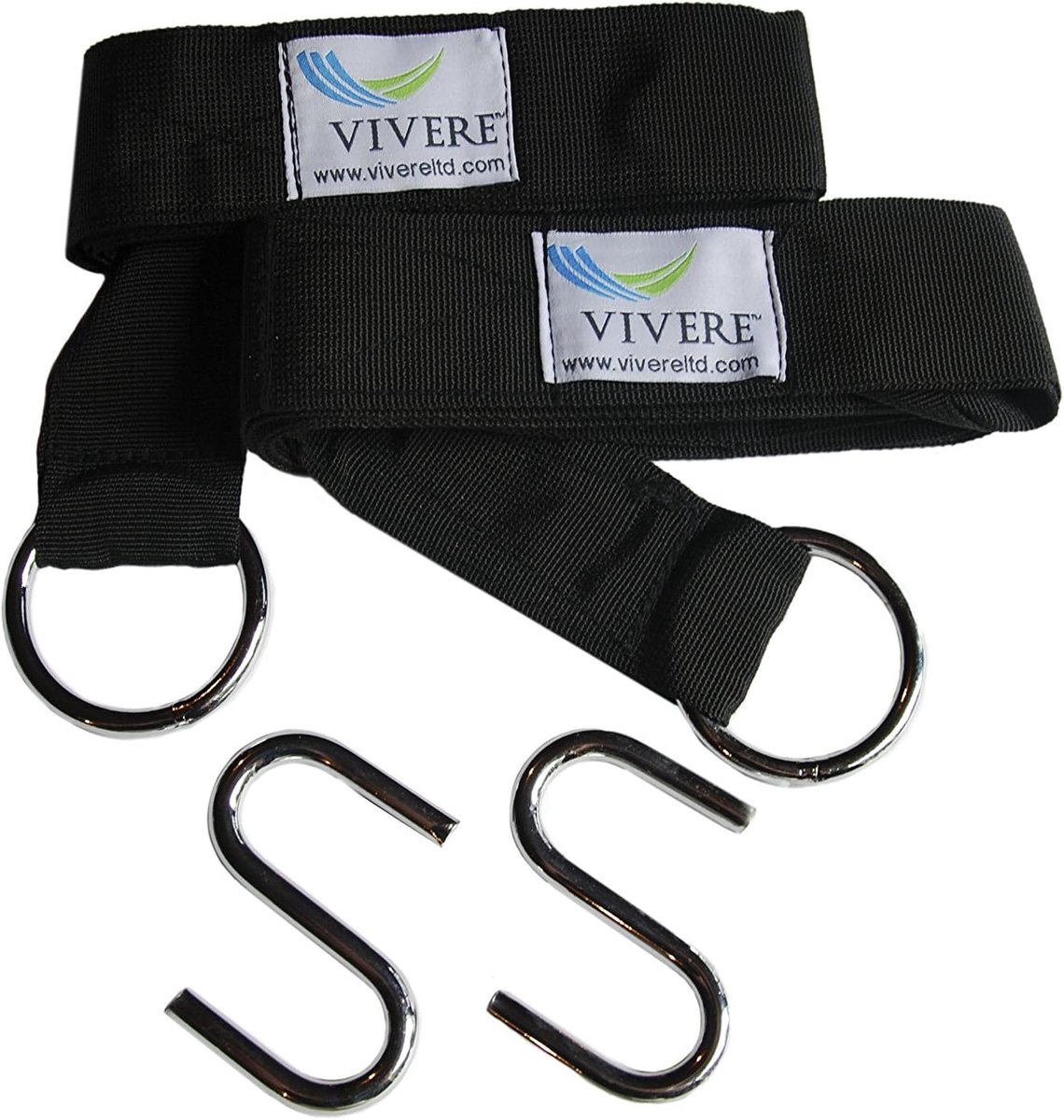 Hangmat Bevestigingsbanden - Boom Straps - Veilig Ophangen - Weerbestendig Nylon - 3 Meter Lengte - Zwart