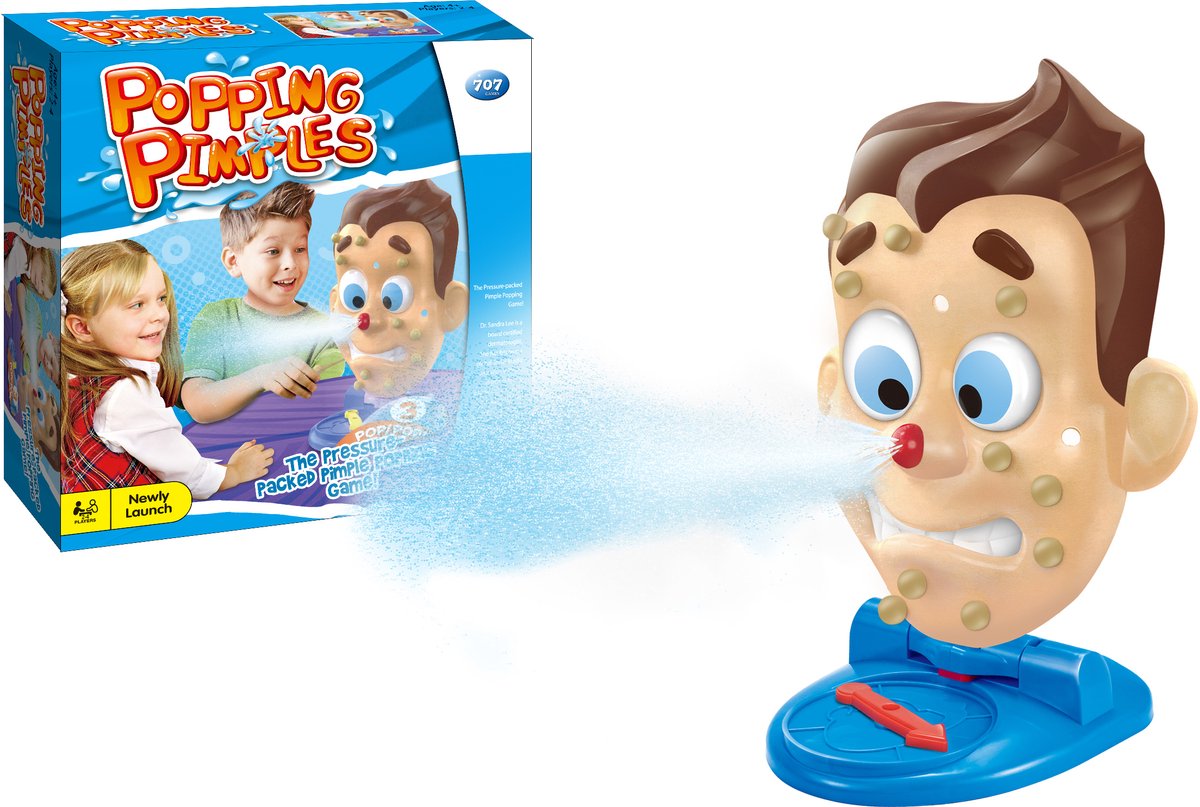 Gezelschapsspel Puistige pret - Pimple Pete - Popping pimpels kinderspel