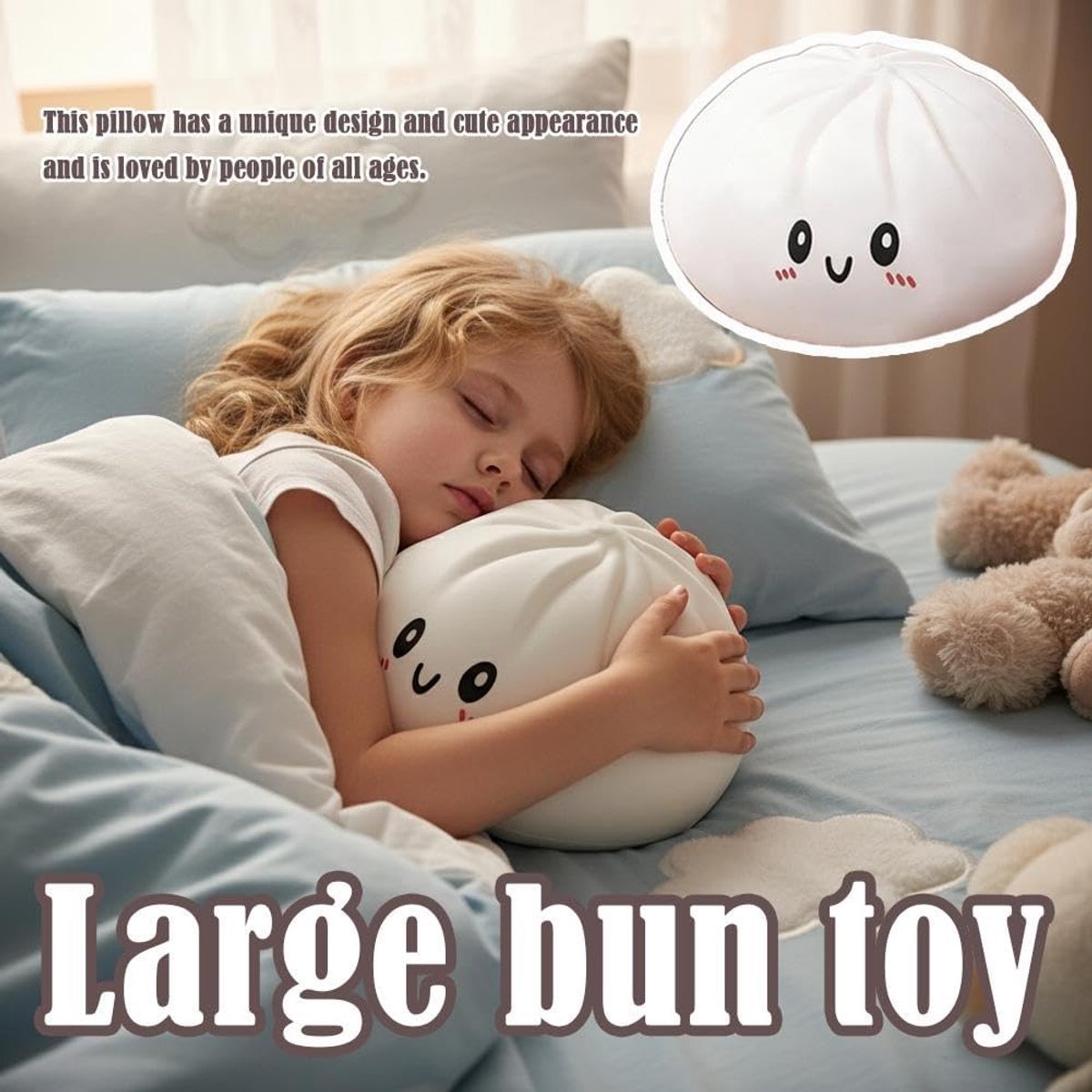 Giant Jumbo Dumpling Squishy, extra groot knijpspeelgoed