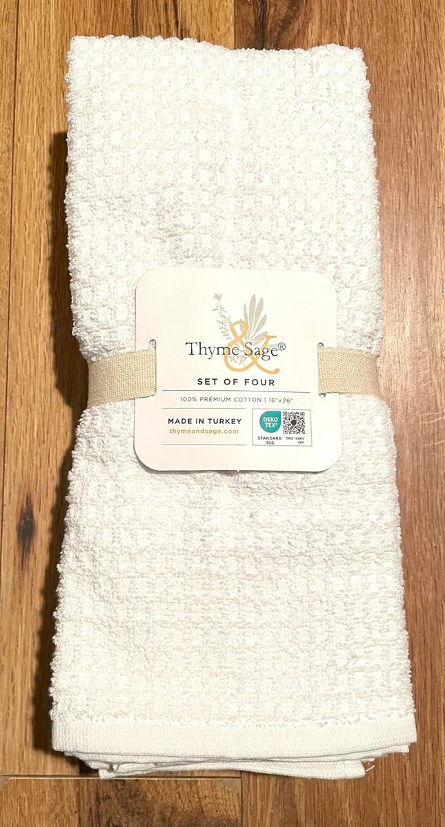 Set van 4 Turkse Katoenen Keukendoeken Ultra Absorberend - Vaatdoeken