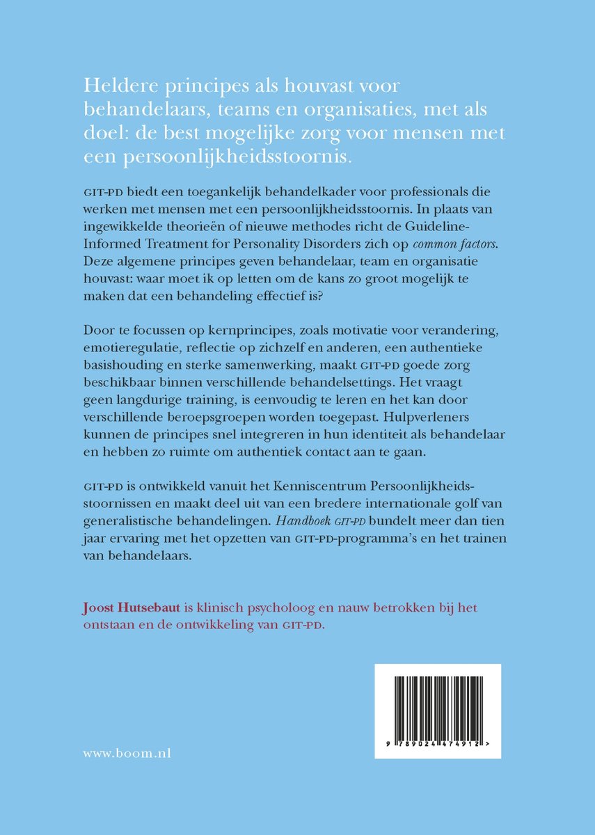 Handboek GIT-PD - back cover