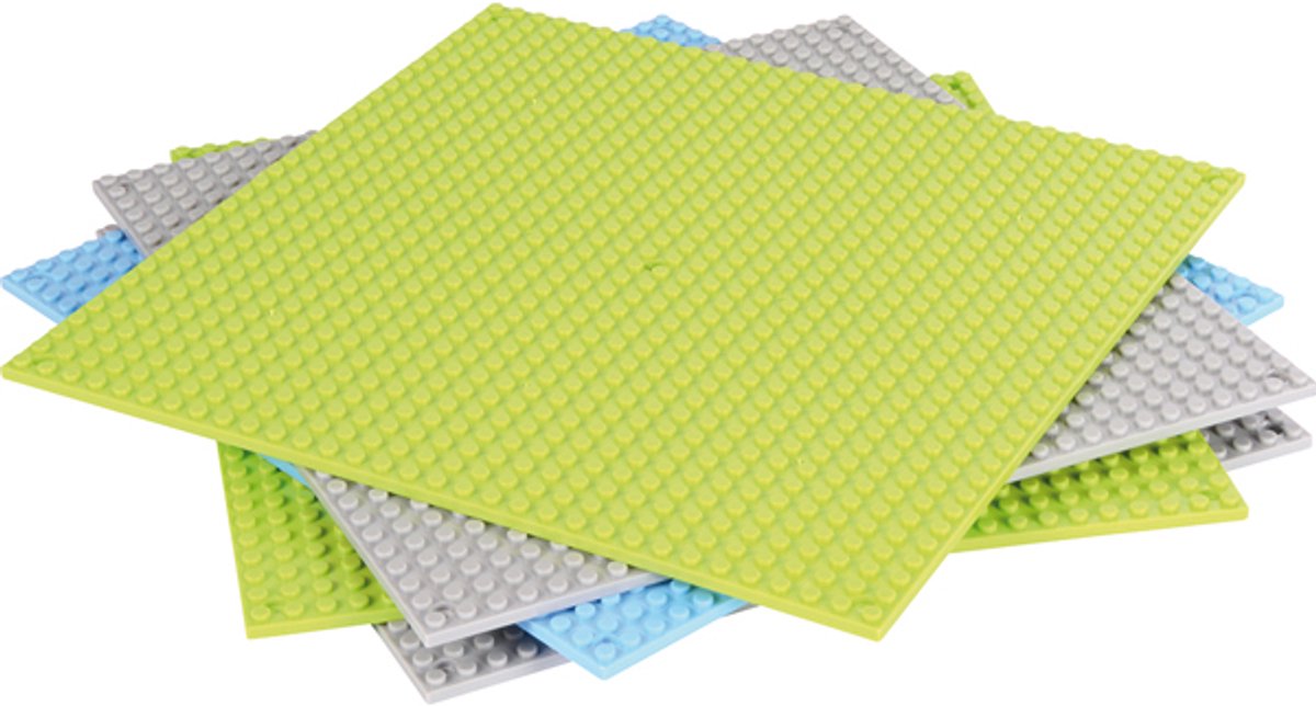 Eduplay bouwplaten kleine noppen 5 stuks multicolor kunststof.